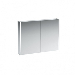 Зеркало Frame 25 80х75 см, алюминий, 6 полочек, с подсветкой 4.0857.3.900.145.1 Laufen